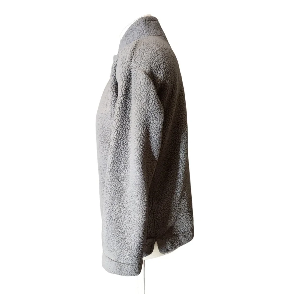 Jane and Bleecker Fleece Sweatshirt Small Womens Cozy Core Cabin Core‎ Gray Wrap